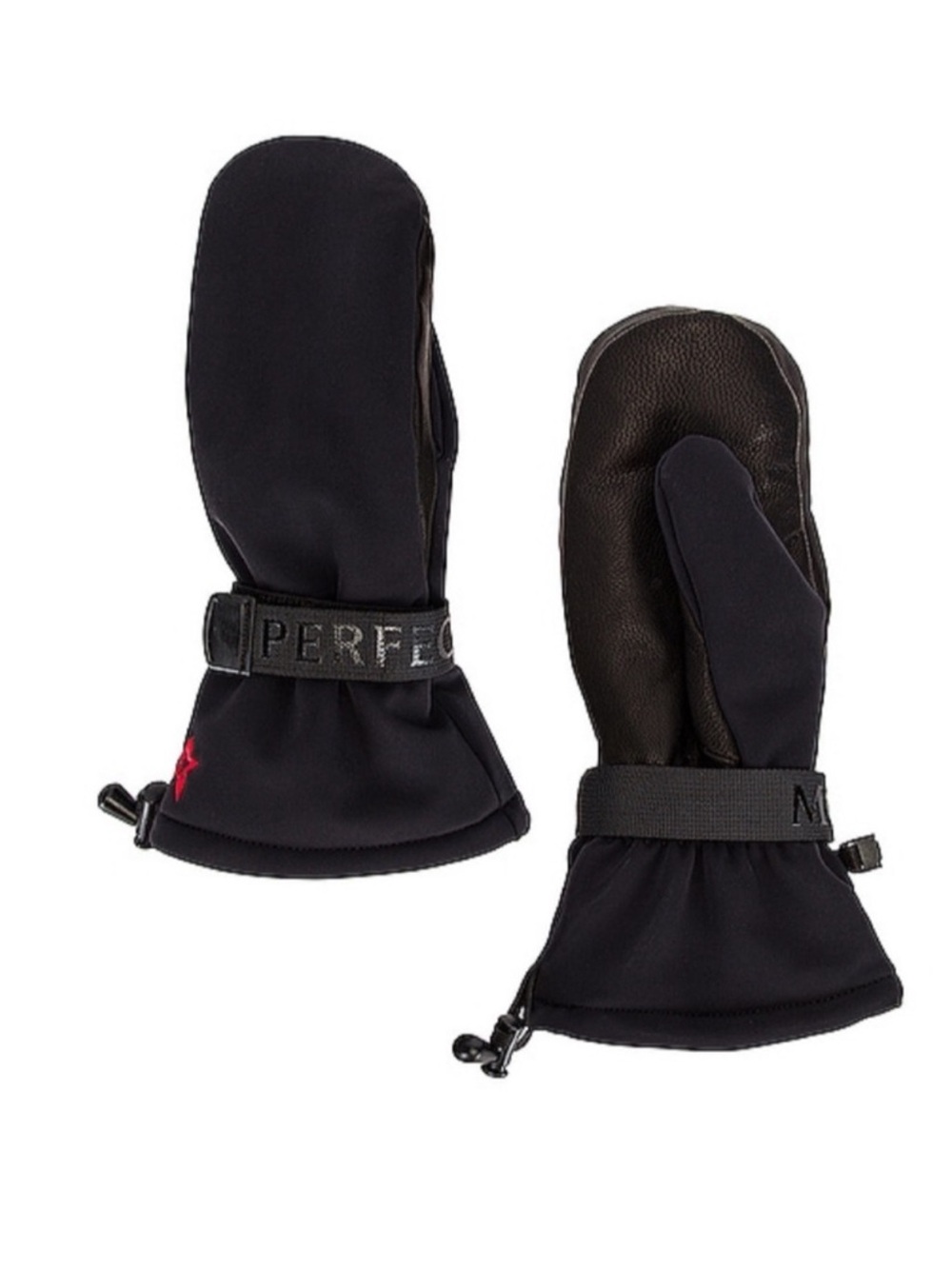 NEW Perfect Moment Davos Black Mittens Large !